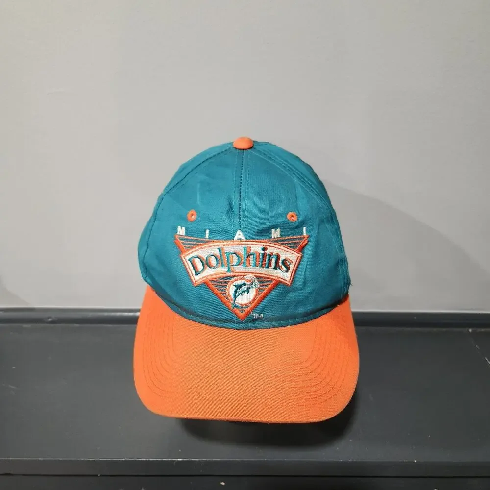 VTG 90s Miami Dolphins Team NFL‎ Football Snapback Hat Cap OSFA 1990s
